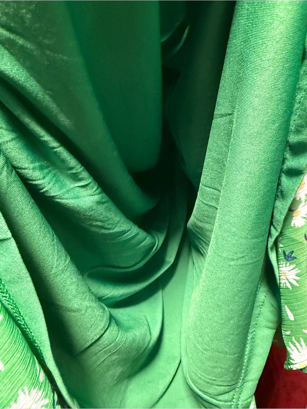 Tommy Hilfiger Green Floral Ruffle Midi Dress - Picture 6 of 8